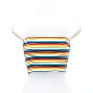 Top Shop | Tube Top | Rainbow | Crop Top | Colorful | Stripes | Pride | Striped